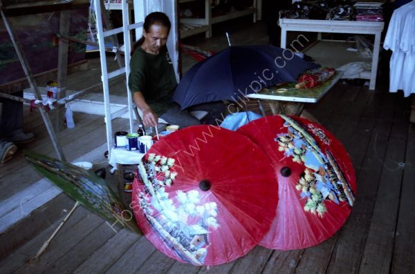 Thai Painter, Floating Market, Bangkok